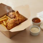 Finke Restaurant in Dorsten: Hähnchen mit Pommes