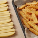 Käse-Scheiben und Pommes auf Backblech – Finke-Blog