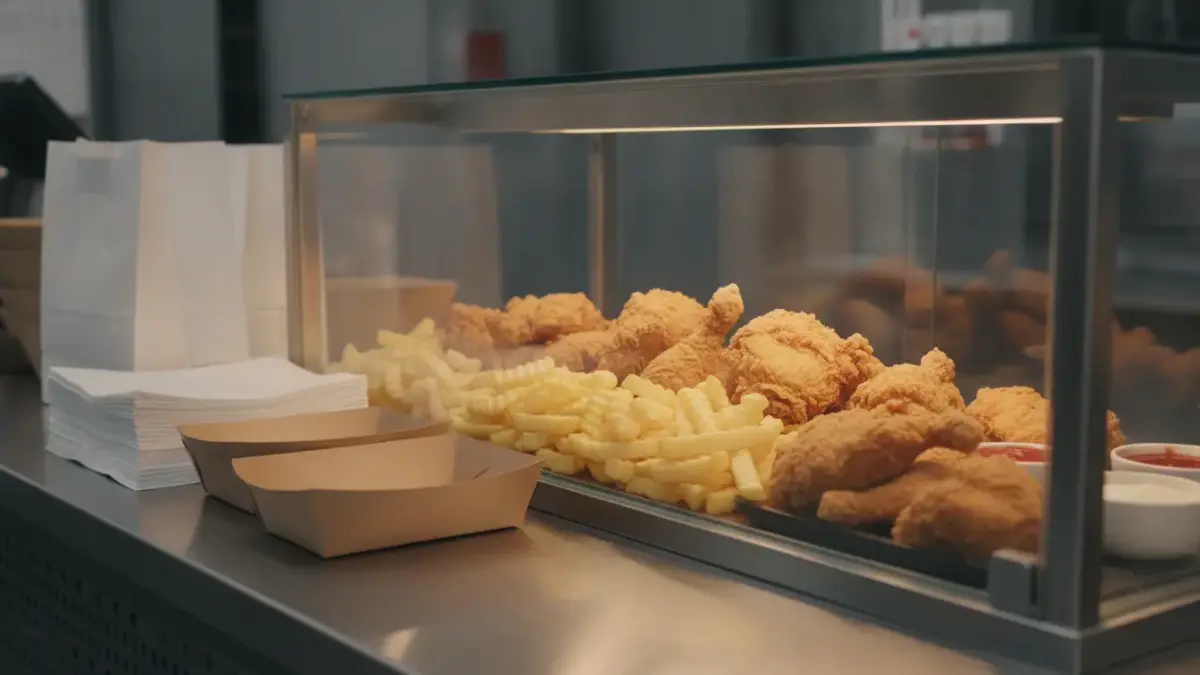 Finke Restaurant in Dorsten: frittiertes Hähnchen und Pommes