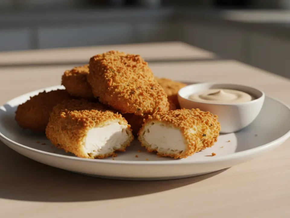 finke-blog457896: Knusprige Hähnchen-Croquettes mit Dip