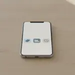 Titel finke-blog760789: Smartphone auf Holztisch mit drei App-Symbolen.