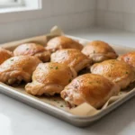 Ofenfrische Hähnchenschenkel auf Backblech – Finke-Blog