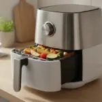 Finke-Blog: Moderne Heißluftfritteuse mit Gemüse.