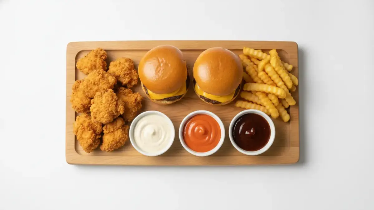 Finke Restaurant Dorsten: Burger, Hähnchen-Nuggets und Pommes