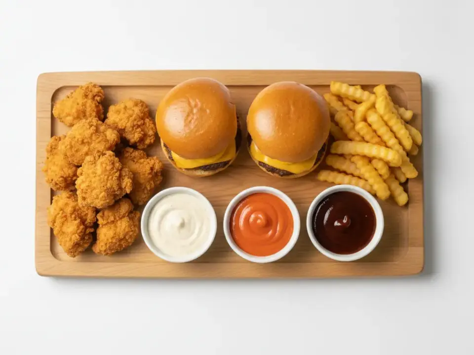 Finke Restaurant Dorsten: Burger, Hähnchen-Nuggets und Pommes