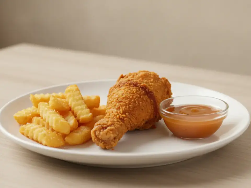 Finke Restaurant Dorsten: Knuspriges Hähnchen mit Pommes