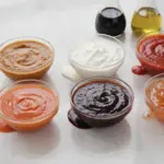 Vielfältige Dips mit Pommes – Restaurant Finke Dorsten