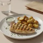 Finke Restaurant Dorsten: Gegrillte Hähnchenbrust mit Kartoffeln