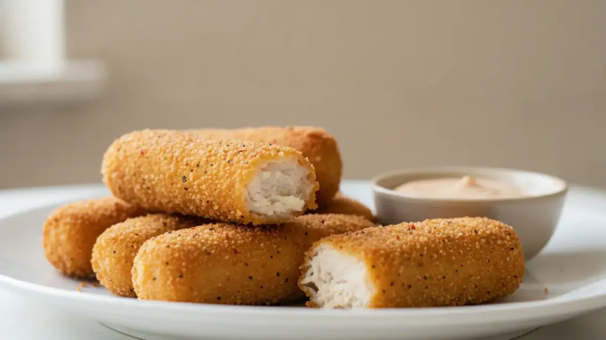 Finke-Blog: Knusprige Käse-Croquettes mit Dip