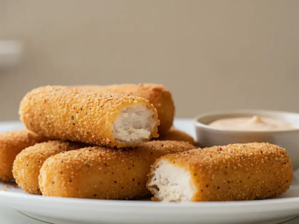 Finke-Blog: Knusprige Käse-Croquettes mit Dip