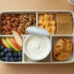 Finke-Blog: Snackteller mit Obst, Nüssen und Joghurt