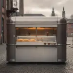 Mobiler Food-Trailer in Backstein-Gasse, Finke-Blog778209.