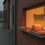 Finke Restaurant in Dorsten: warme Theke mit Snacks.